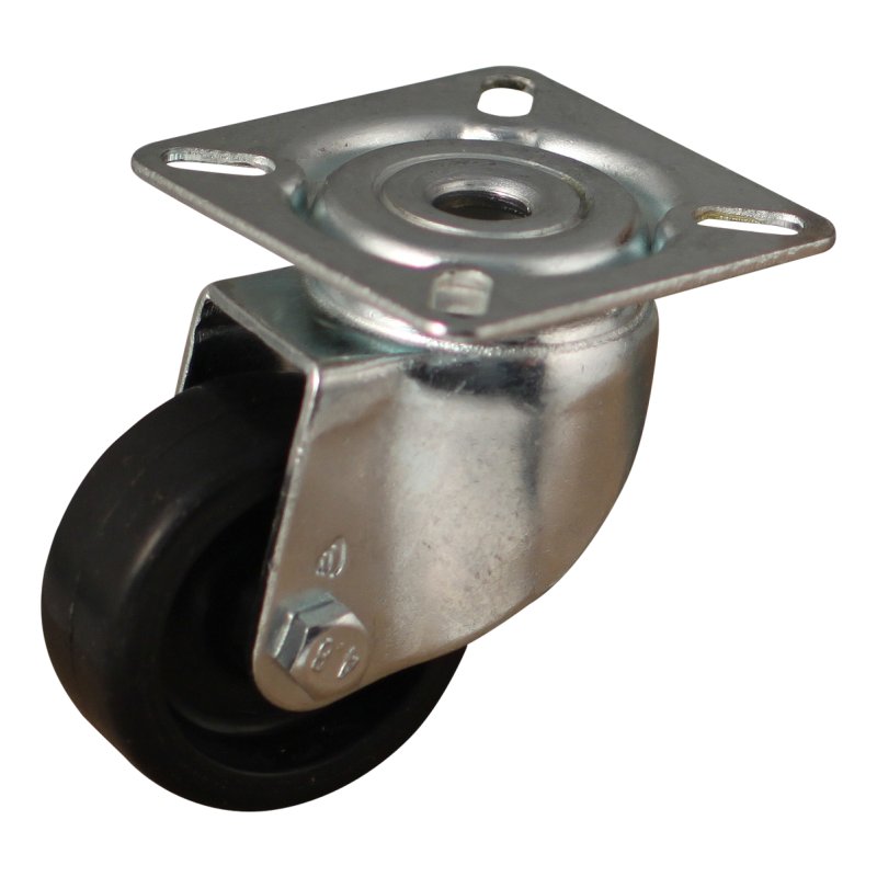 swivel castor 50mm serie 65 - 60 plate mounting plain bore