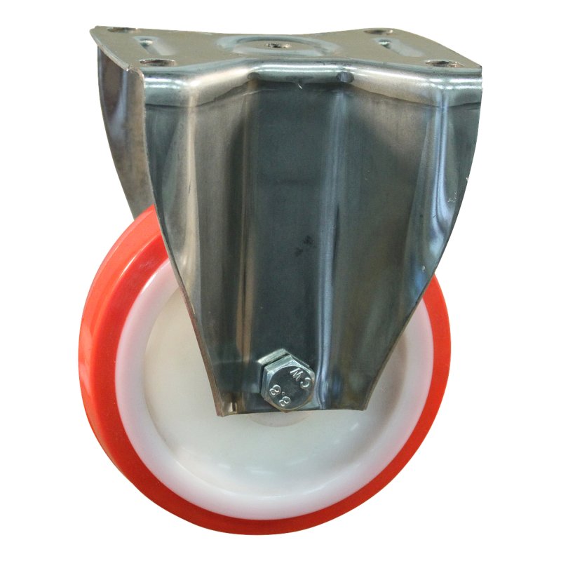 fixed castor 175mm series 27 ᠆ 35 plate mounting plain bore