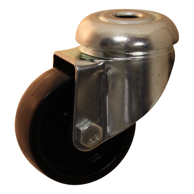 swivel castor 50mm serie 65 - 44 bolt hole plain bore