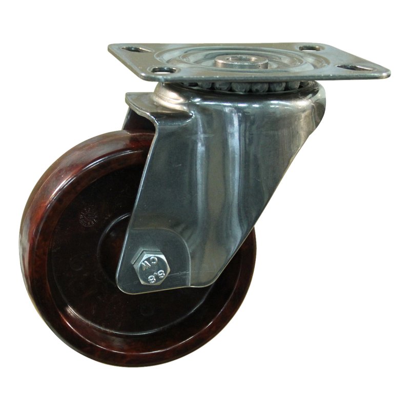 zwenkwiel 100mm serie 95 ᠆ 29 plaatbevestiging glijlager