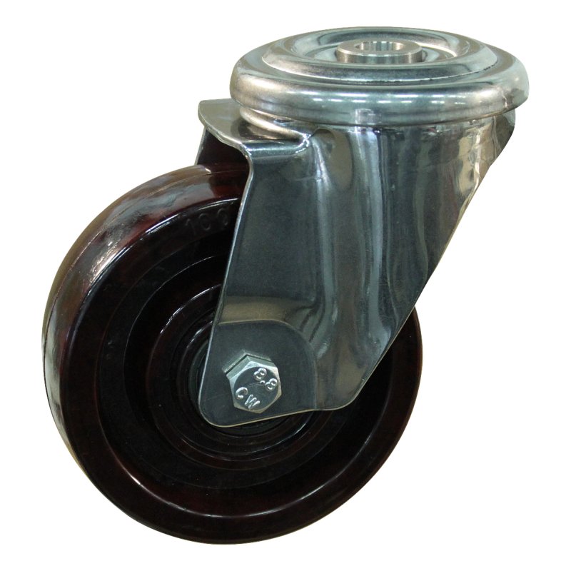 zwenkwiel 100mm boutgat kogellager