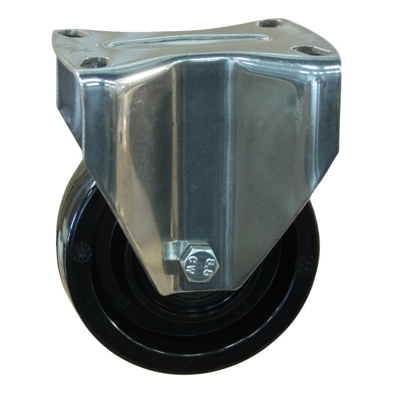 fixed castor 100mm serie 35 ᠆ 29 plate mounting ball bearing