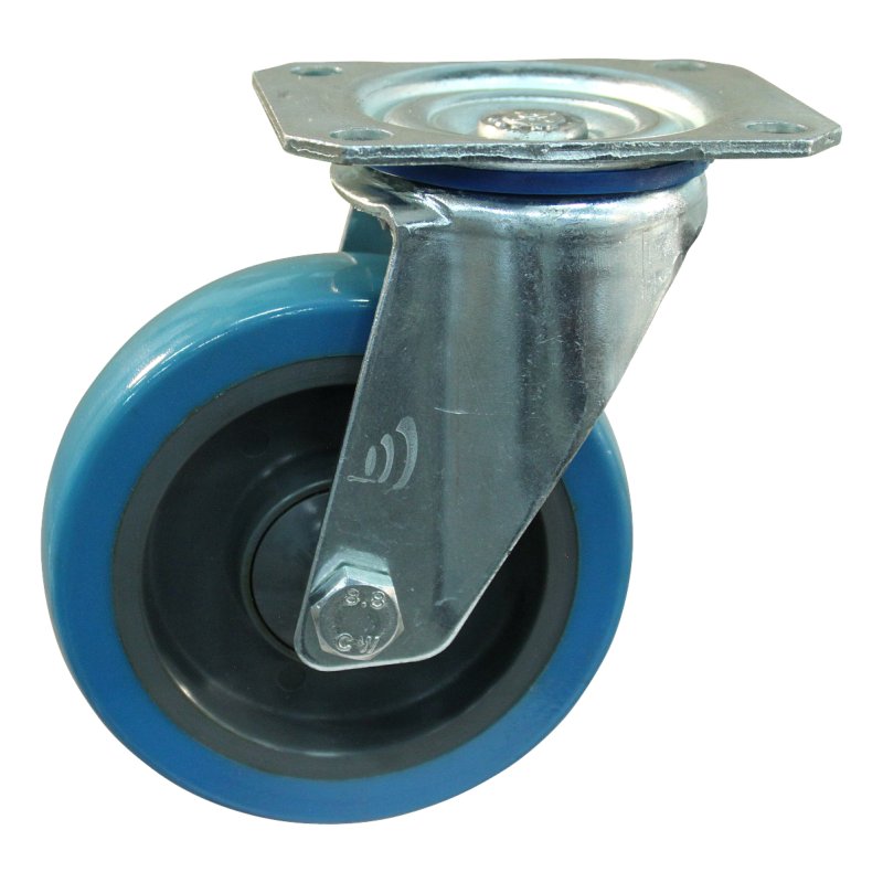 zwenkwiel 125mm serie 21 ᠆ 10 plaatbevestiging kogellager