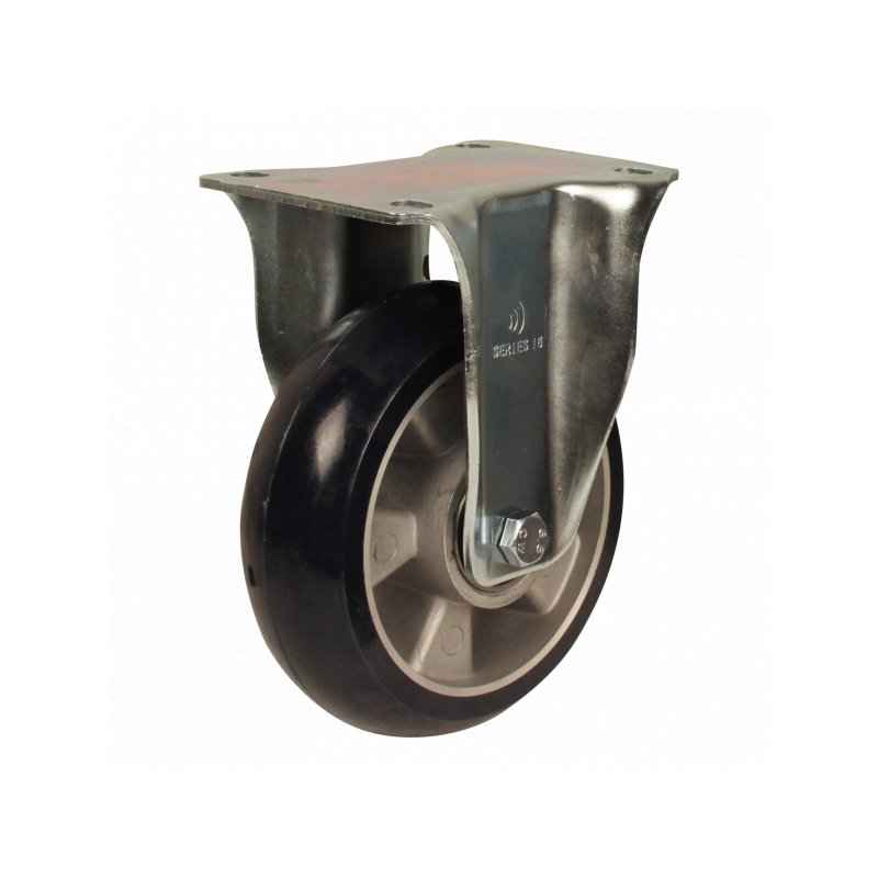 fixed castor 160mm series 03 ᠆ 16 plate mounting ball bearing