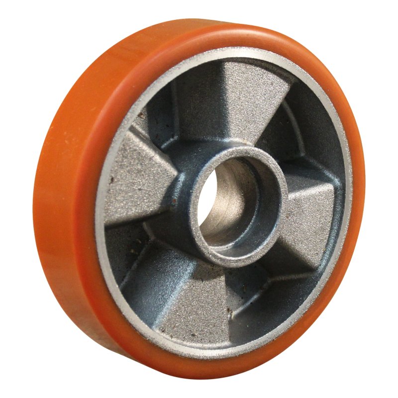 Bockrolle 125mm Serie 29 ᠆ 14 Plattenbefestigung Kugellager Kugellager aus rostfreiem Stahl