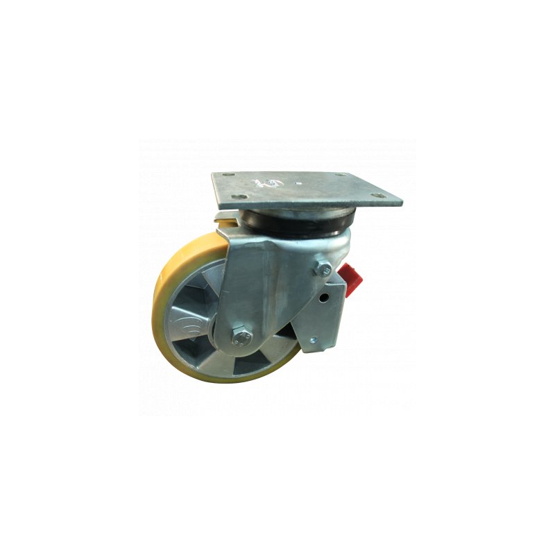 zwenkwiel geremd 160mm serie 29 ᠆ 14 plaatbevestiging kogellager