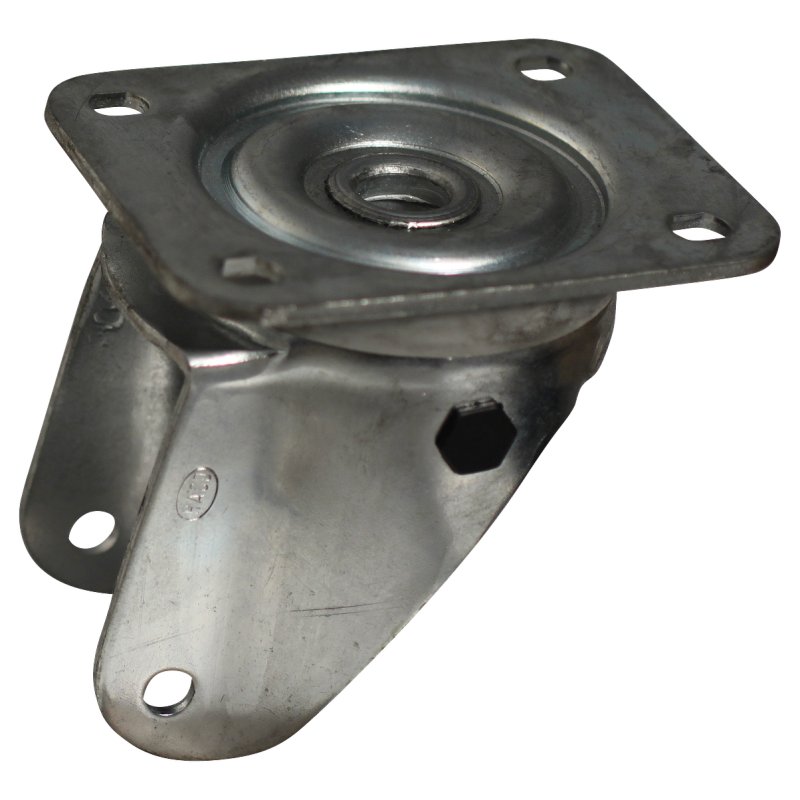 zwenkwiel geremd 100mm serie 34 ᠆ 11 plaatbevestiging rollager