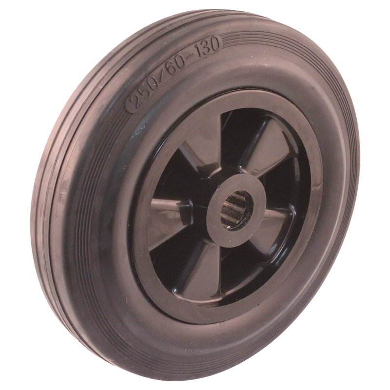 fixed castor 250mm series 01 ᠆ 12 plate mounting roller bearing
