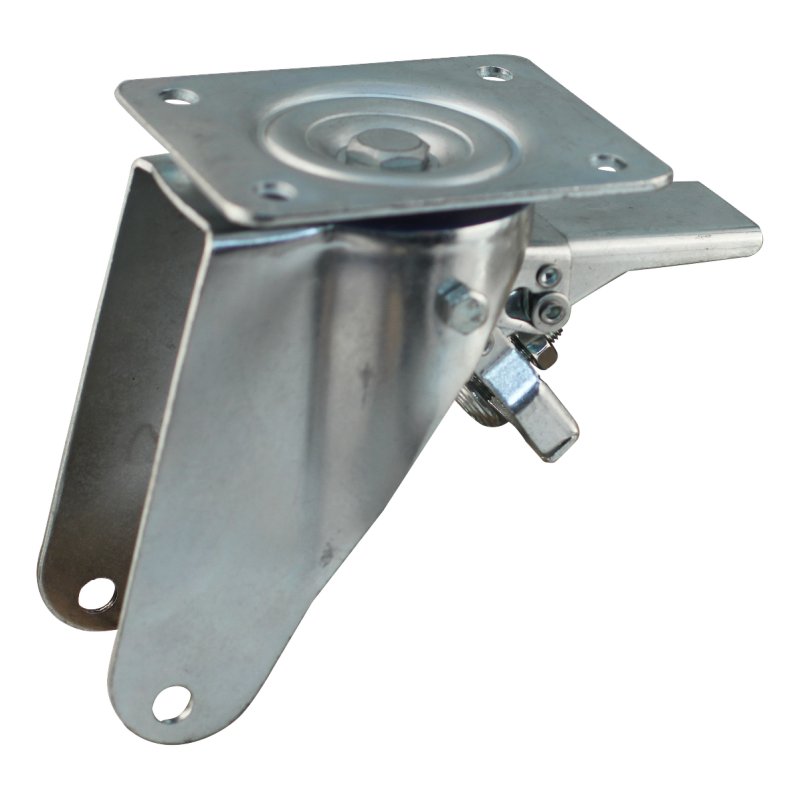 roulette pivotante avec frein 250mm série 01 ᠆ 12 montage de la plaque palier lisse