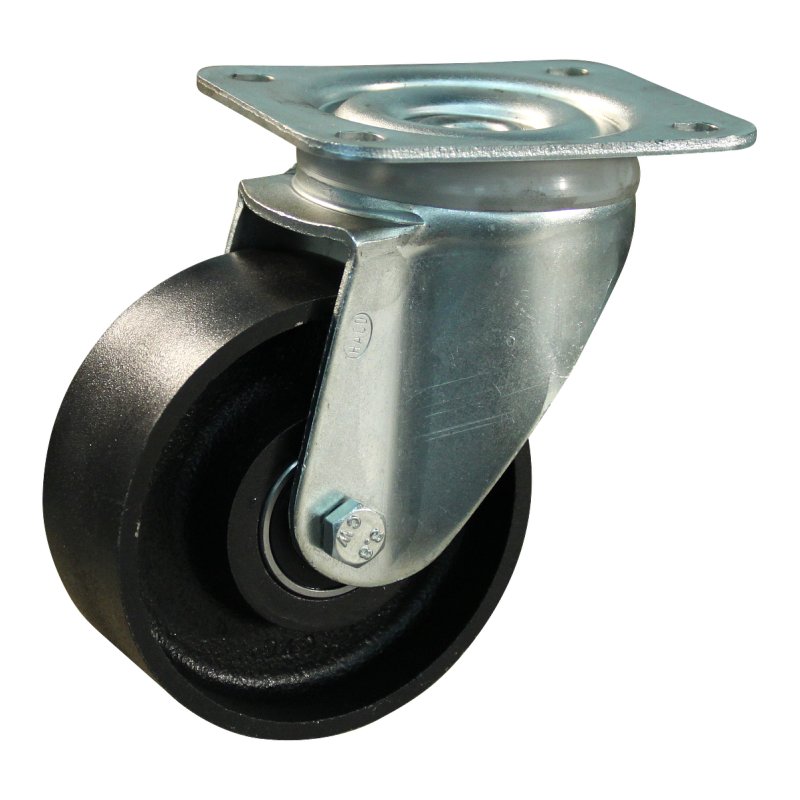 swivel castor 100mm serie 45 ᠆ 11 plate mounting ball bearing