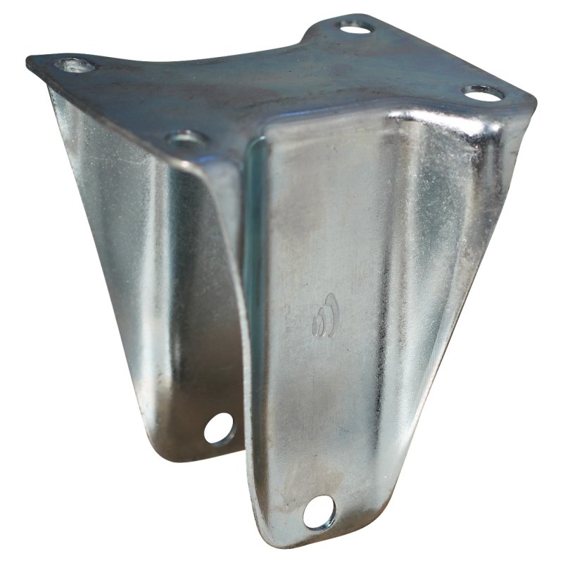bokwiel 200x50 1.25x3.8 (200x50) ET0 NL60mm staal HF-207A zilvergrijs 200mm 12 plaatbevestiging rollager