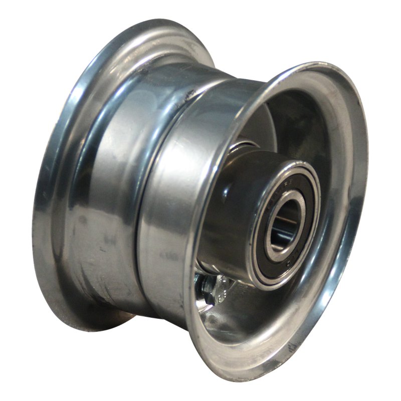 swivel castor with brake 3.00-4 2.10-4 ET0 ball bearing Ø20 NL75mm steel V-6605 silver grey 12 plate mounting ball bearing