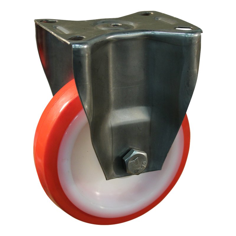 bokwiel 150mm serie 27 ᠆ 30 plaatbevestiging glijlager