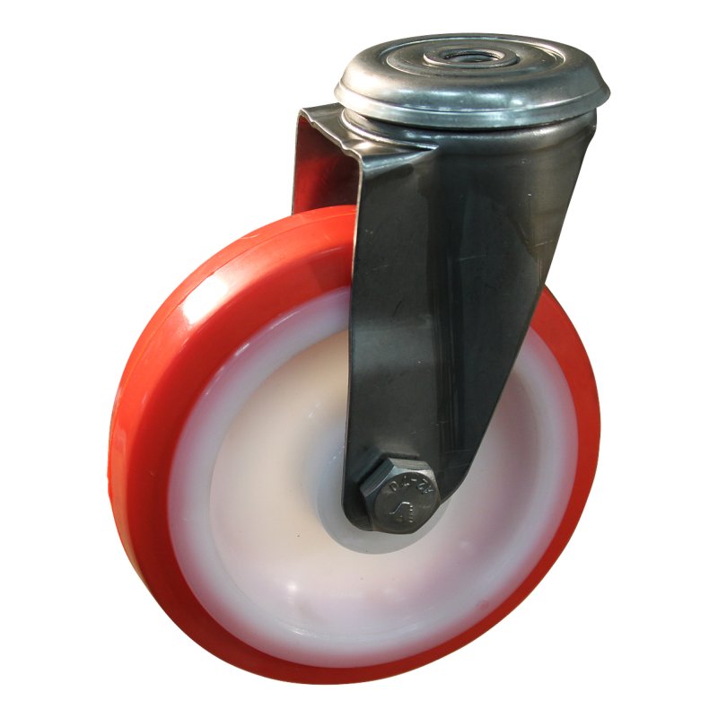 zwenkwiel 100mm serie 27 ᠆ 30 boutgat glijlager