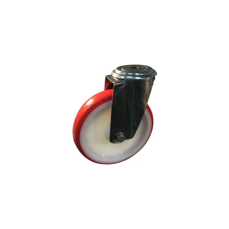 Lenkrolle 200mm serie 27 ᠆ 30 Rückenloch Kugellager aus rostfreiem Stahl