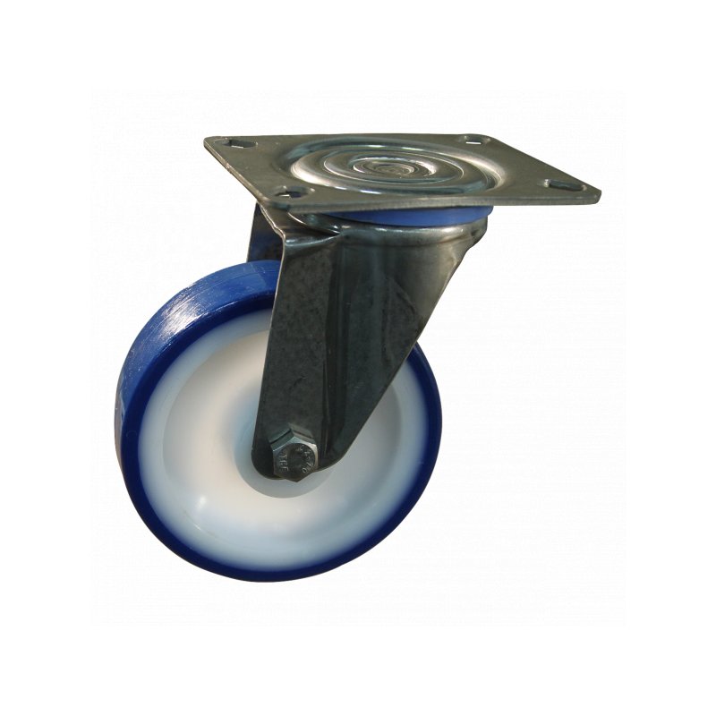 swivel castor 200mm series 27 ᠆ 30 plate mounting SS roller bearing