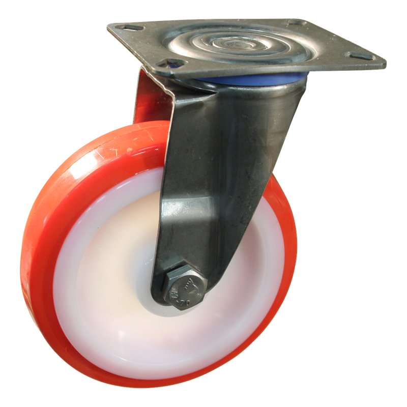 zwenkwiel 80mm serie 27 ᠆ 30 plaatbevestiging glijlager