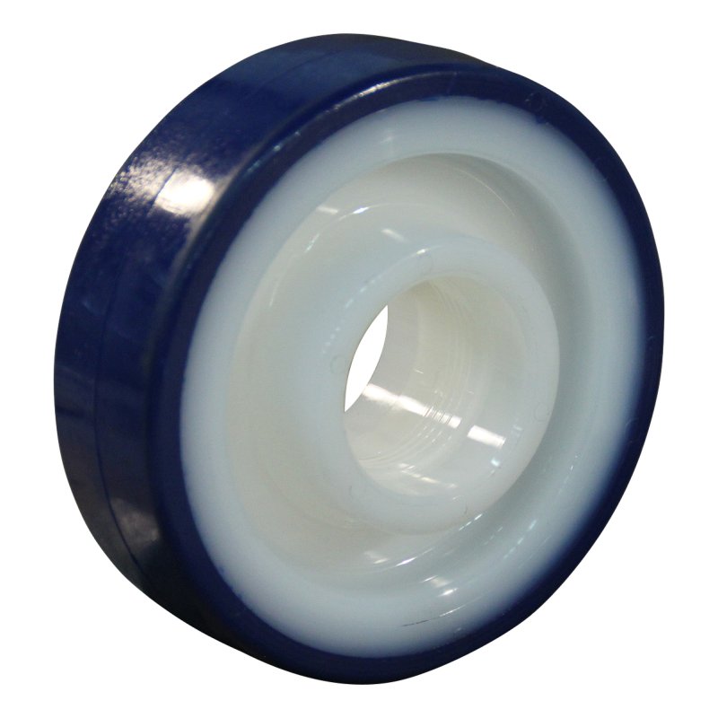 zwenkwiel geremd 100mm serie 27 ᠆ 30 boutgat RVS kogellager