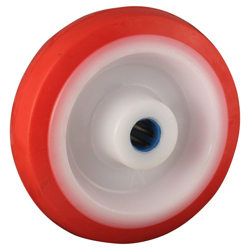roulette pivotante avec frein 125mm série 27 ᠆ 30 montage de la plaque roulement à aiguilles éxécution inox