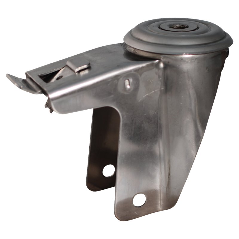 swivel castor with brake 200mm series 27 ᠆ 30 bolt hole Stainless steel ball bearing