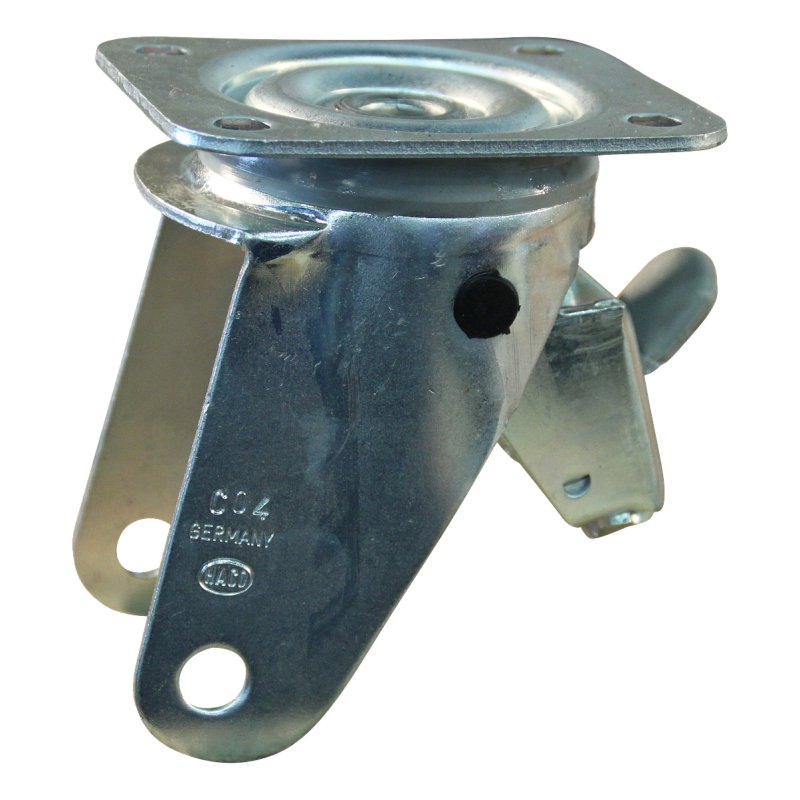 roulette pivotante avec frein 150mm série 27 ᠆ 11 montage de la plaque palier lisse
