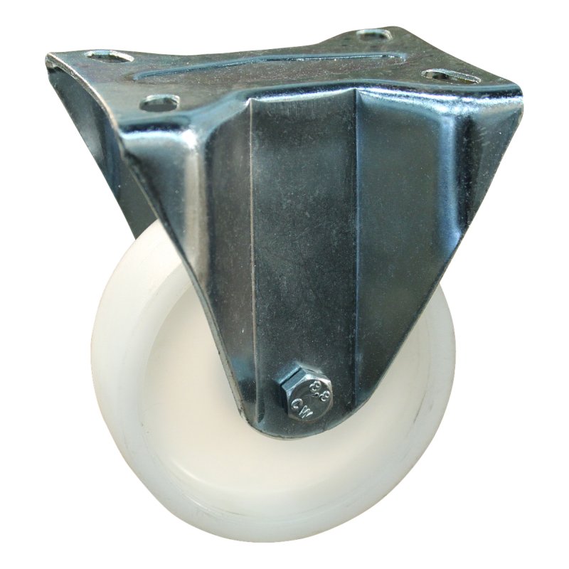 fixed castor 160mm serie 33 ᠆ 19 plate mounting ball bearing