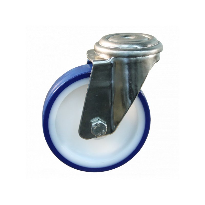 swivel castor 150mm series 27 ᠆ 31 bolt hole plain bore