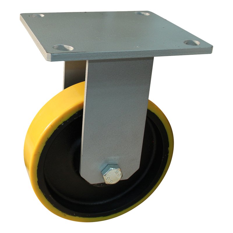 fixed castor 250mm series 28 ᠆ 09 plate mounting ball bearing