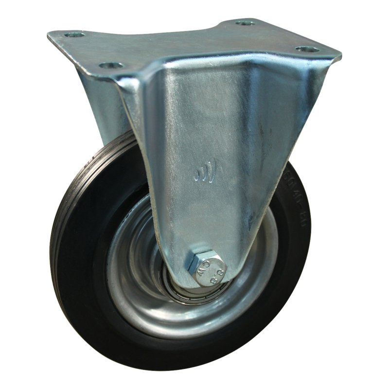 Bockrolle 200mm Serie 02 ᠆ 12 Plattenbefestigung Kugellager