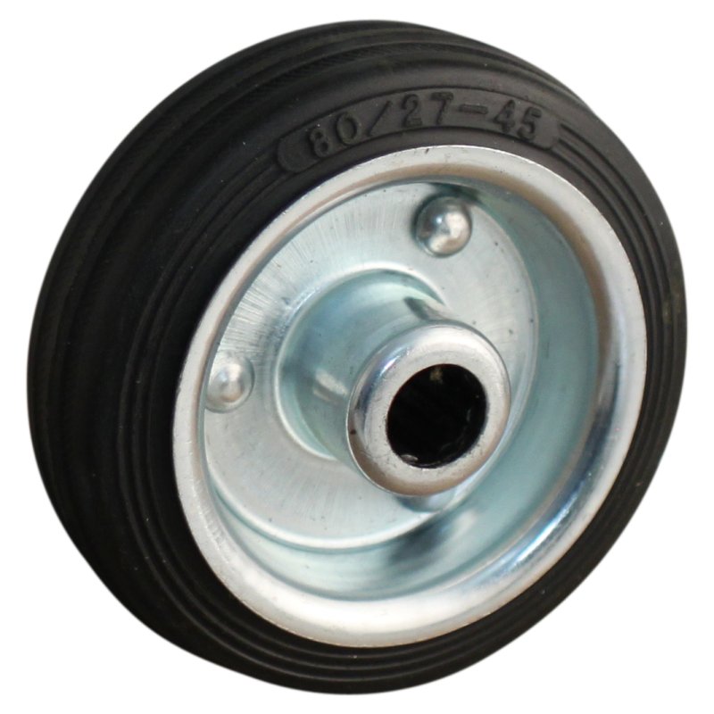 fixed castor 80mm series 02 ᠆ 12 plate mounting roller bearing