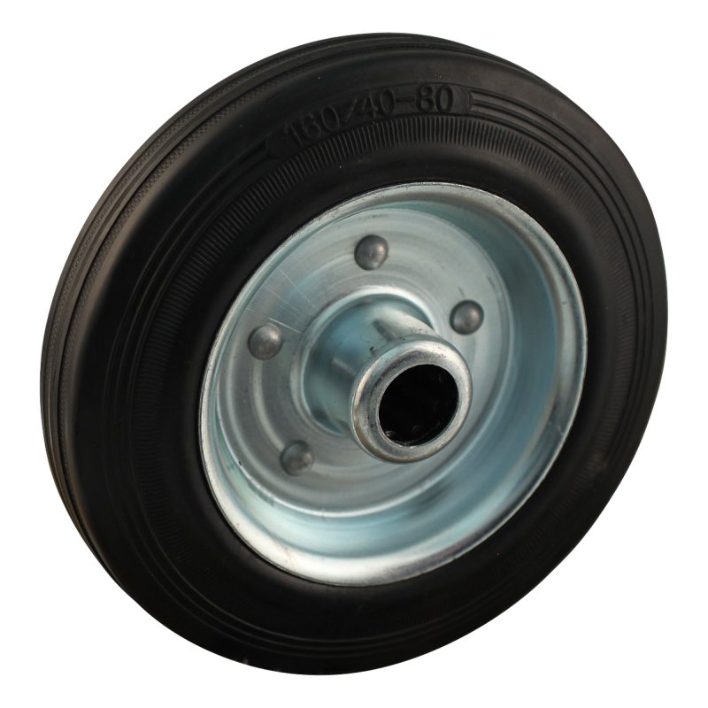 swivel castor 160mm series 02 ᠆ 12 plaatbevestiging met uitsparing richtingvastzetter roller bearing