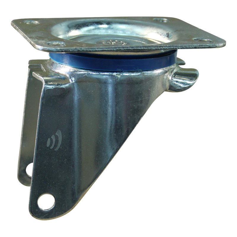 zwenkwiel 200mm serie 02 ᠆ 12 plaatbevestiging met uitsparing richtingvastzetter glijlager