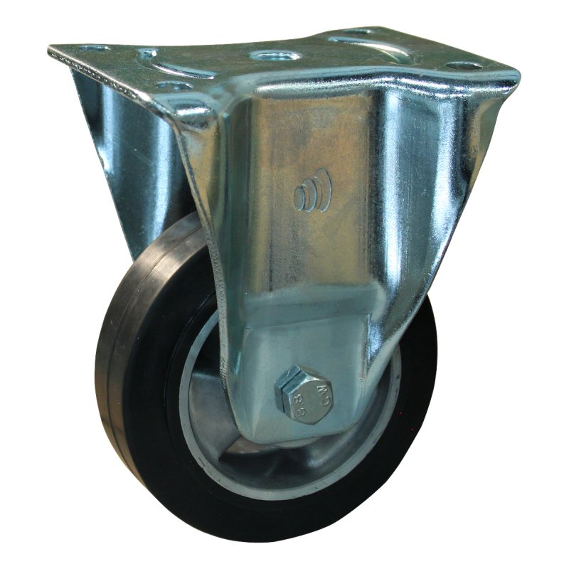 bokwiel 125mm serie 10 ᠆ 17 plaatbevestiging kogellager