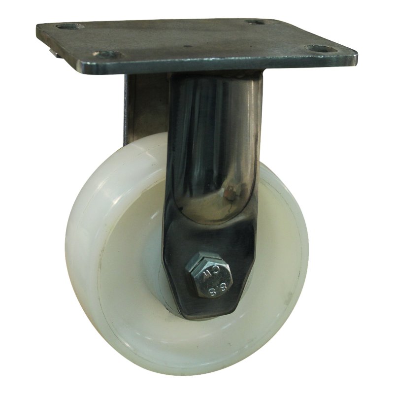 bokwiel 100mm serie 33 ᠆ 32 plaatbevestiging glijlager