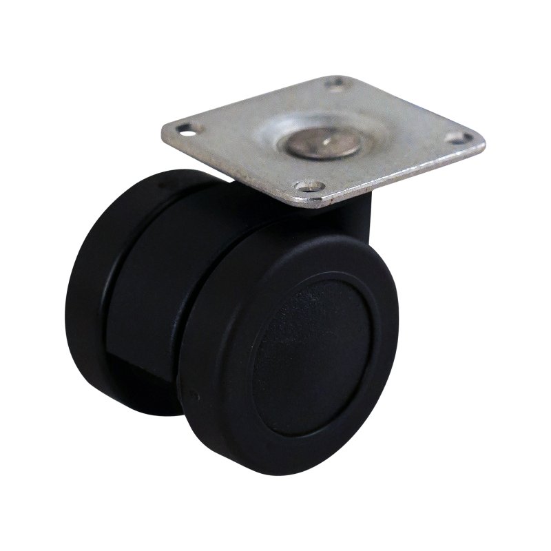 swivel castor 42mm 42mm serie 74-73 plate pen plain bore plain bore