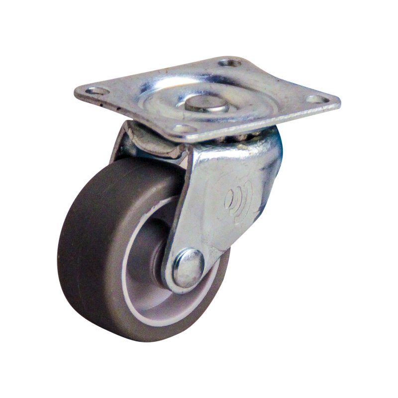 swivel castor 32mm series 68-44 plate mounting plain bore