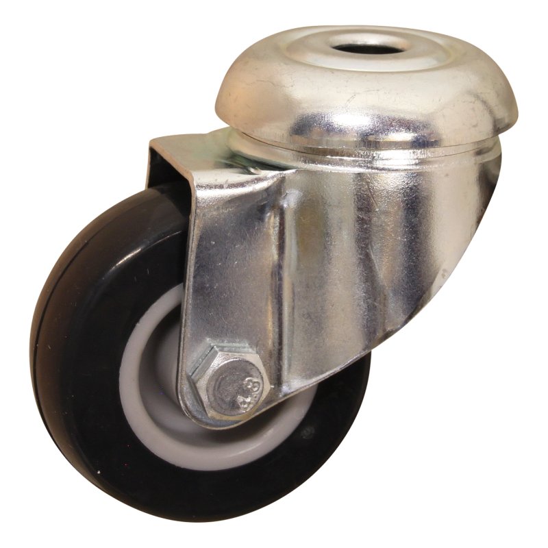 swivel castor 50mm series 68-44 bolt hole plain bore