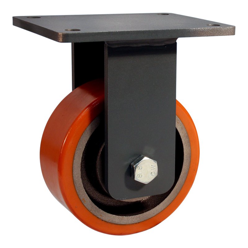 Bockrolle 100mm serie 28 ᠆ 46 Plattenbefestigung Kugellager