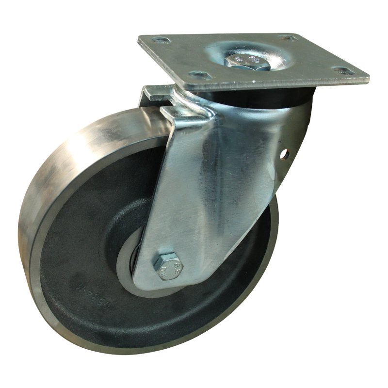 swivel castor 100mm serie 45 ᠆ 32 plate mounting ball bearing