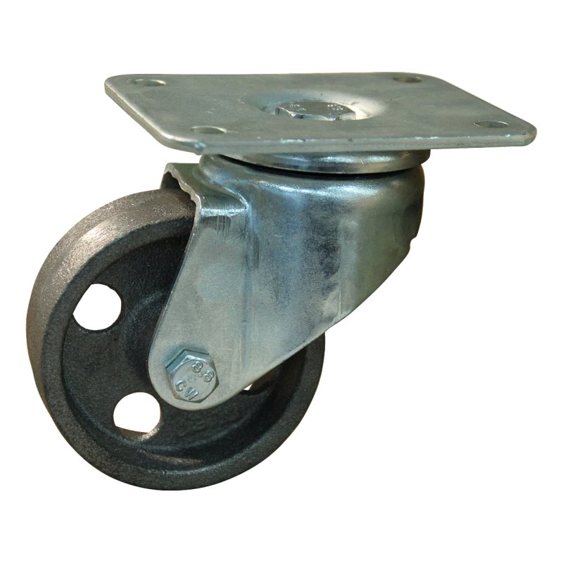 Lenkrolle 80mm serie 45 ᠆ 19 Plattenbefestigung Gleitlager