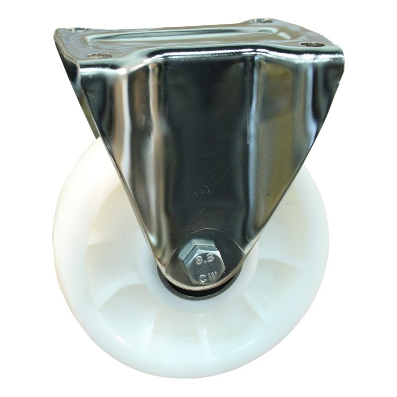fixed castor 150mm serie 34 ᠆ 31 plate mounting ball bearing