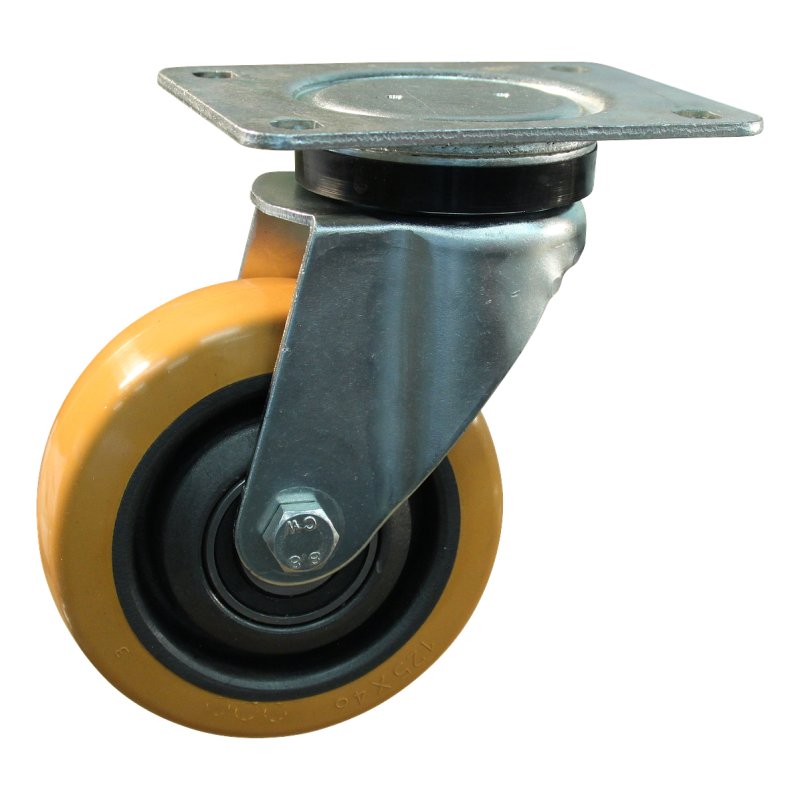 Lenkrolle 125mm serie 21 ᠆ 14 Plattenbefestigung Kugellager