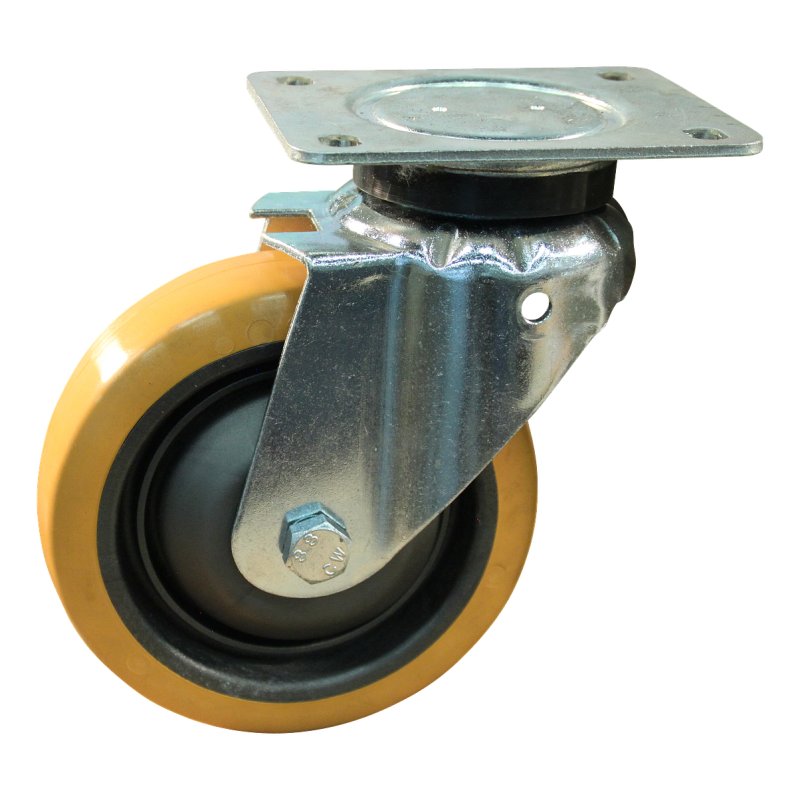 zwenkwiel 160mm serie 21 ᠆ plaatbevestiging kogellager