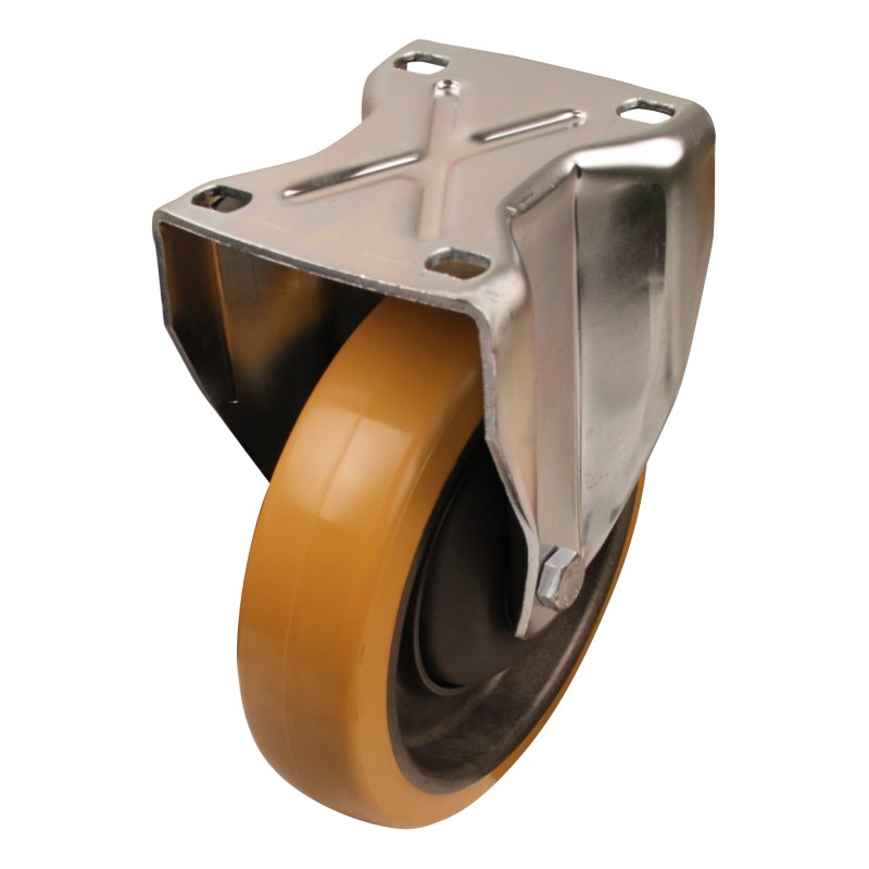 Bockrolle 200mm serie 21 ᠆ 19 Plattenbefestigung Kugellager