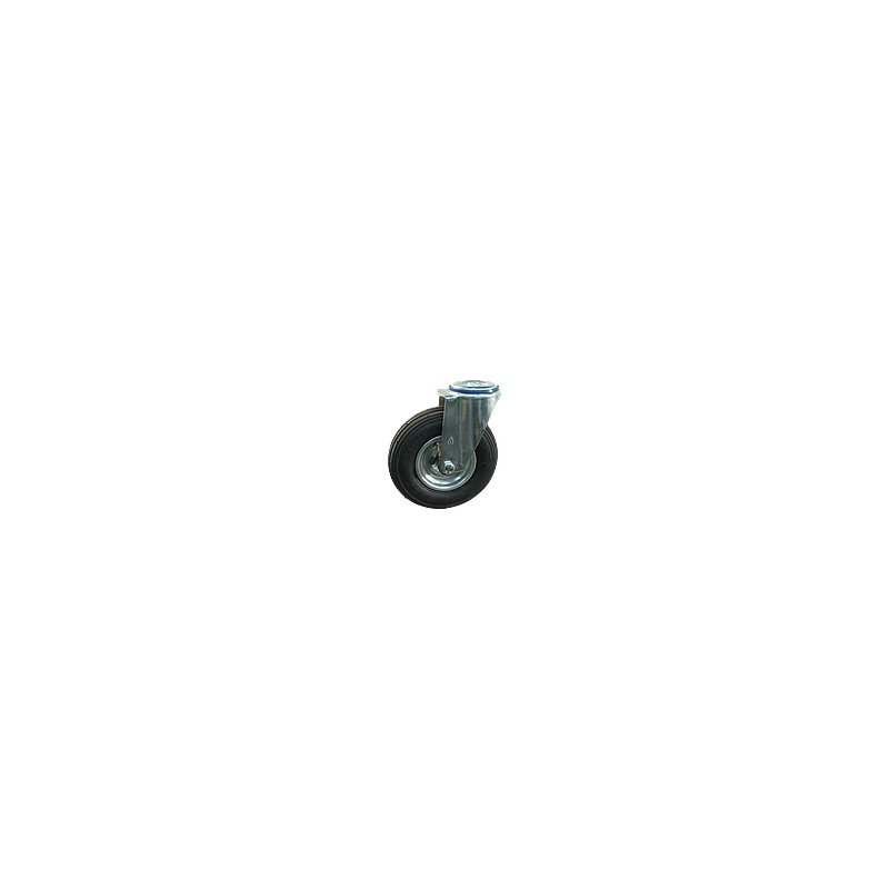 swivel castor 200x50 1.25x3.8 (200x50) ET0 NL60mm steel V-5501 silver grey 200mm 15 bolt hole roller bearing