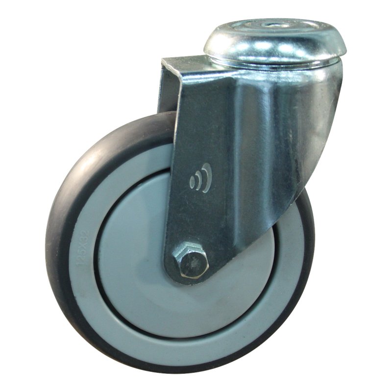 Lenkrolle 125mm Serie 69-61 Rückenloch Kugellager