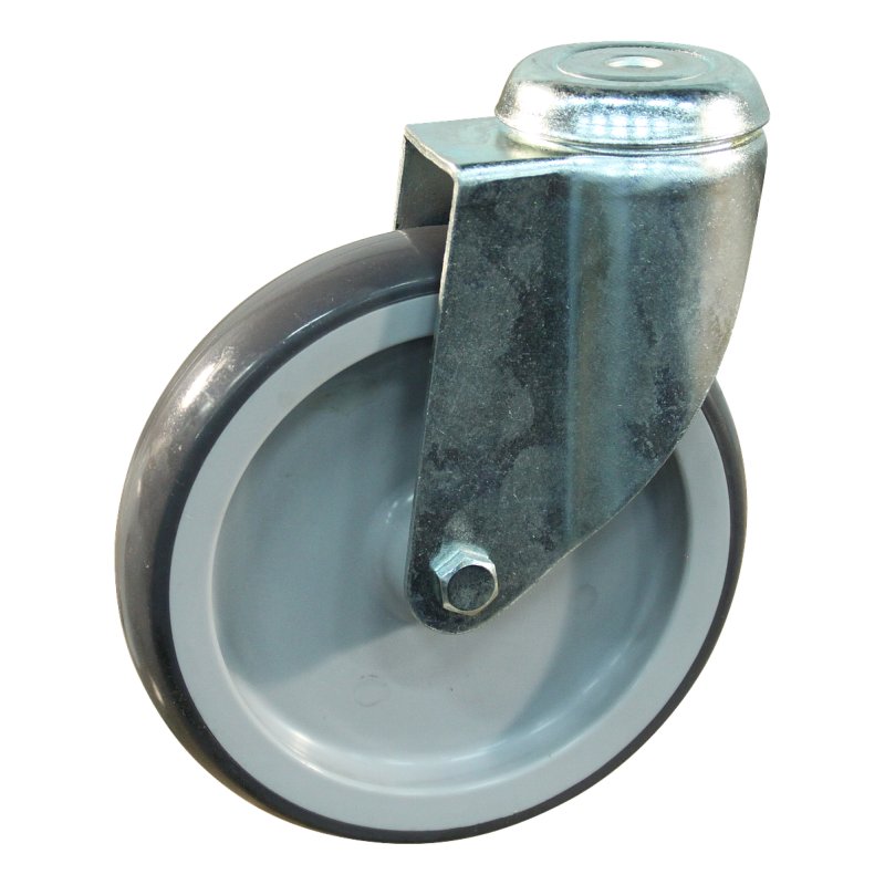 Lenkrolle 150mm Serie 69-61 Rückenloch Gleitlager