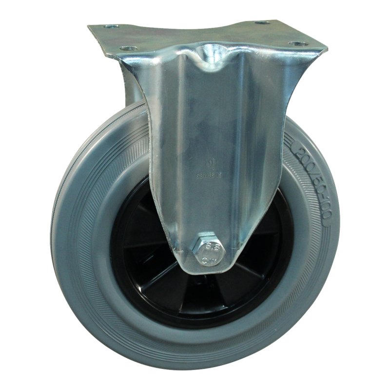 bokwiel 200mm serie 11 ᠆ 15 plaatbevestiging rollager