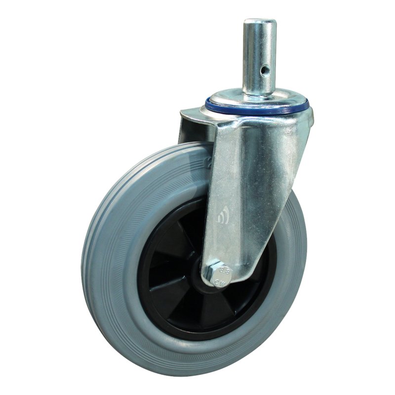 swivel castor 200mm series 11 ᠆ 15 pin plain bore