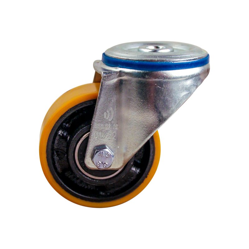 swivel castor 80mm series 28 ᠆ 15 bolt hole ball bearing